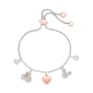 Shine Crystal Minnie and Mickey Charm Two-Tone Bolo Bracelet - image 1