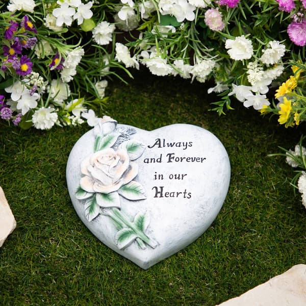 Northlight Seasonal "Forever in Our Hearts" Memorial Garden Stone