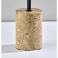 Adesso Rayne Brown Marble Base Table Lamp with Rattan Shade - image 2