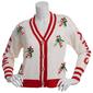 Juniors No Comment Candy Cane Cardigan - image 3