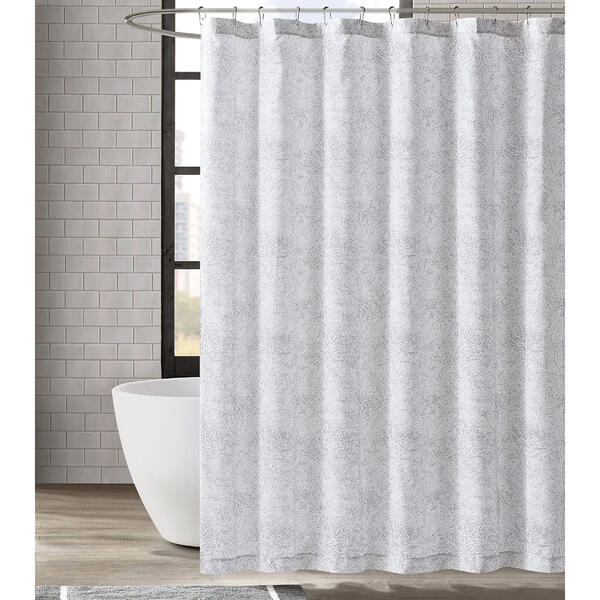 London Fog Sasha Paisley Shower Curtain - image 