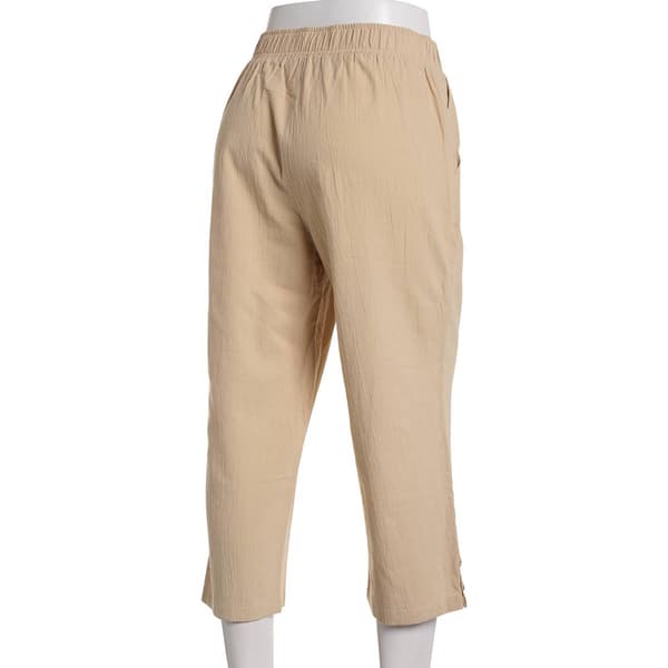 Petite Emily Daniels Cotton Sheeting Solid Capri Pants