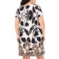 Petite MSK Short Sleeve Geometric Leaf Shift Dress - image 2