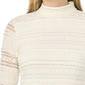 Womens Cece Long Sleeve Fitted Lace Mock Neck Sweater - image 3