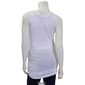 Womens Times Two Side Ruched Solid Maternity Tank Top - image 2