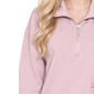 Womens NY Collection Long Sleeve Quarter Zip Solid Sweatshirt - image 4