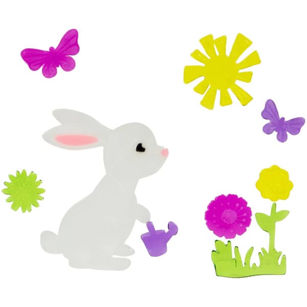 Northlight Seasonal Easter Gel Window Clings -  Set of 6