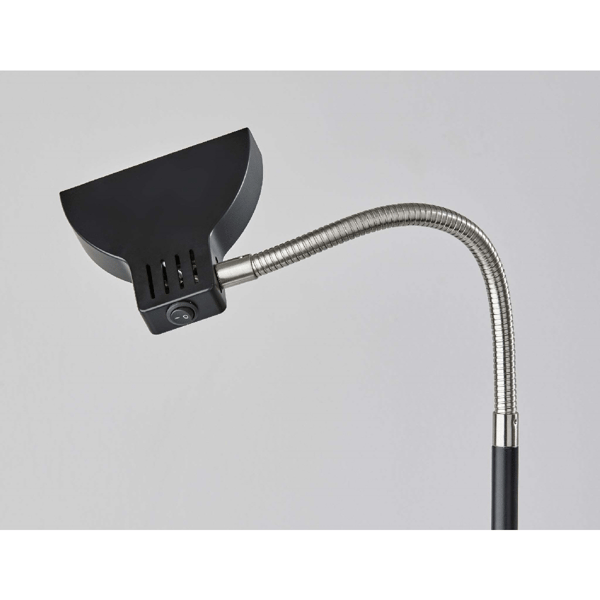 Simplee Adesso Slender LED Black Floor Lamp