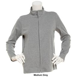 Petite Hasting &amp; Smith Long Sleeve Zip Mock Neck Jacket