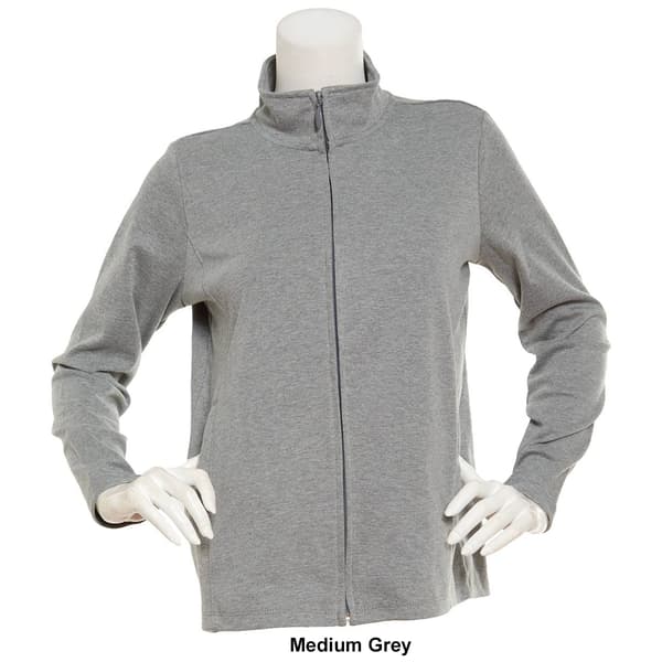 Petite Hasting &amp; Smith Long Sleeve Zip Mock Neck Jacket