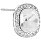 Athra Silver Plated Clear Crystal Stud Earrings - image 2
