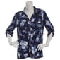 Petite Hasting & Smith 3/4 Roll Tab Floral Rose Blouse - image 2