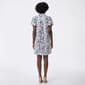 Petite MSK Short Sleeve Puff Sleeve Damask Shift Dress - image 2