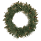 Northlight Pre-Lit Glittered Yorkshire Pine Christmas Wreath - image 1
