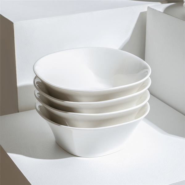 Stone Lain Quadro 4pc. Bowl Porcelain Set