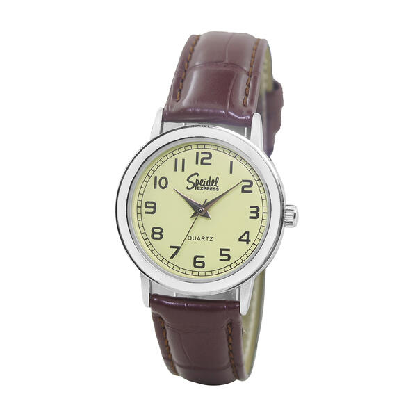 Mens Speidel Classic Brown Band/Cream Dial Watch - 660331926B - image 