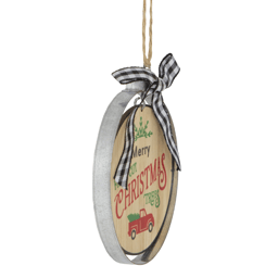 Northlight 4in. Wood "Merry Christmas Fresh Cut Trees" Ornament