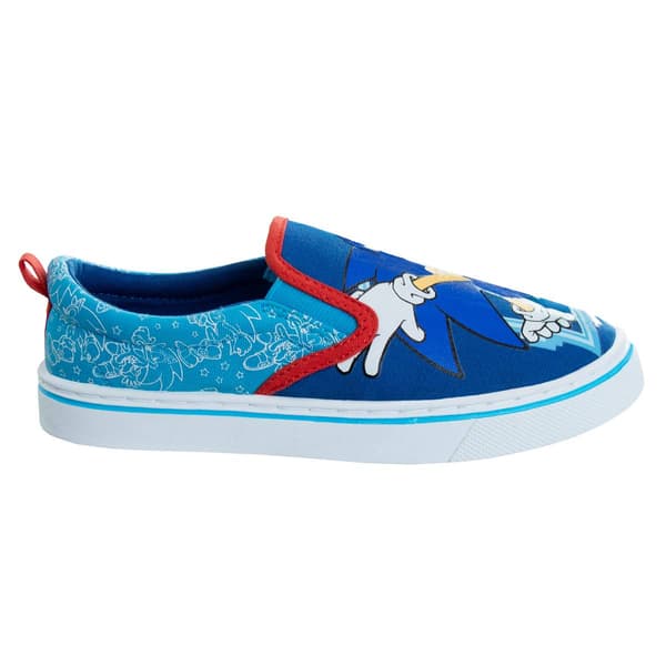 Big Boys Sonic the Hedgehog Slip-On Canvas Fashion Sneakers