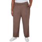 Plus Size Alfred Dunner Luxe Be A Lady Soft Knit Pull On Pants - image 1