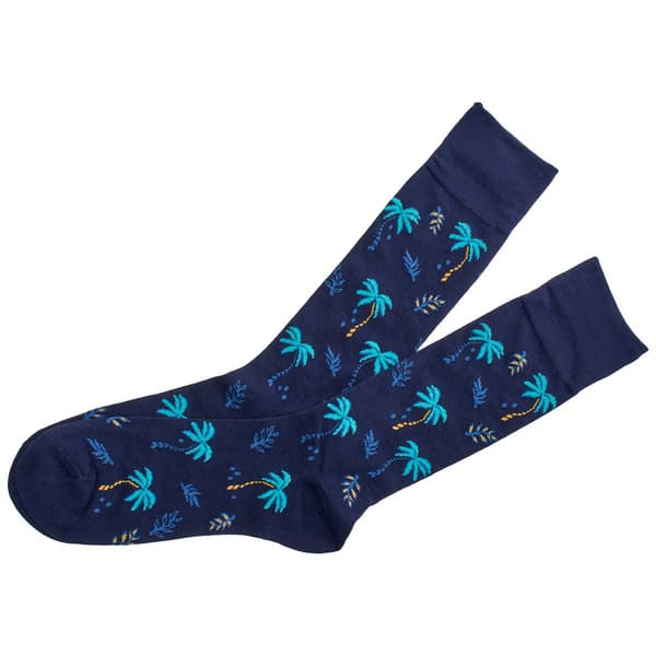 Mens Davco&#40;R&#41; Palm Trees Crew Socks - image 