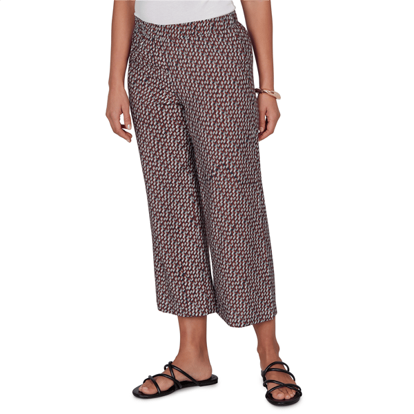 Womens Emaline Summer In The City Pull On Wide Leg Capris