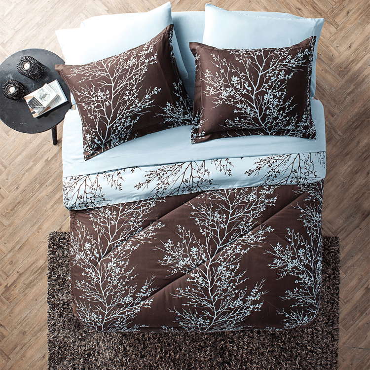 VCNY Home Leaf 8pc. Reversible Bed-in-a-Bag Comforter Set