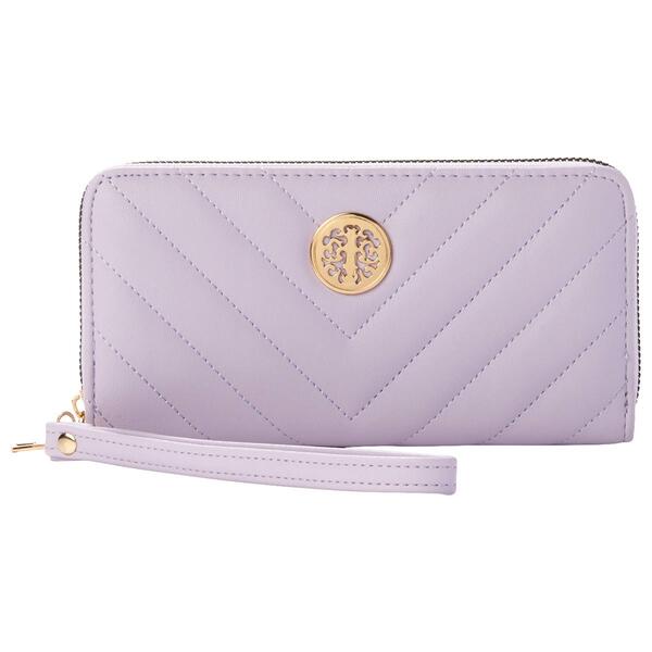 Womens Sasha Quilted Zip Around Wallet - image 