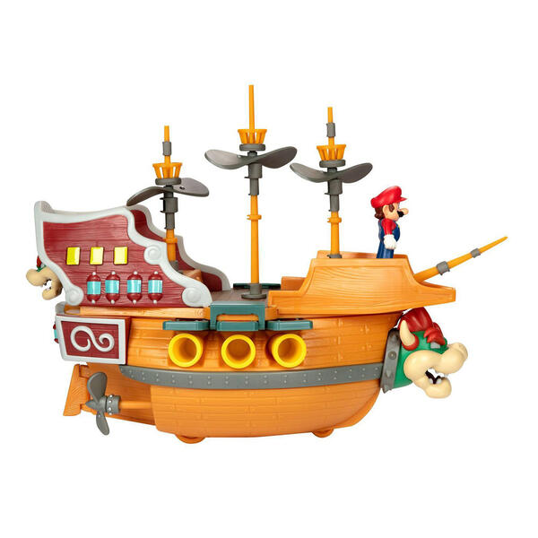 Jakks Pacific Super Mario Deluxe Bowser&#39;s Ship Playset - image 