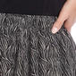 Petite NY Collection Pull On Abstract Zebra Hacci Midi Skirt - image 4