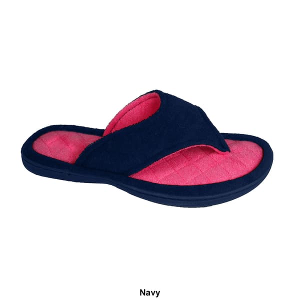 Womens Ellen Tracy Terry Thong Slippers