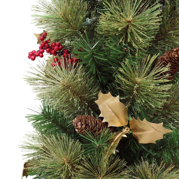 Puleo International 5ft. Pre-Lit Potted Artificial Christmas Tree