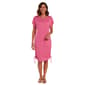 Womens Ninety Clothing Short Sleeve Side Ruched Sheath Dress - image 1
