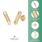 Brilliant Grown 1/10ctw. Lab-Grown Diamond Bar Earrings - image 5