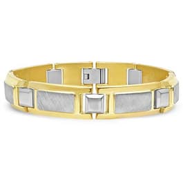 Mens Gentlemen's Classics&#40;tm&#41; Yellow IP Bracelet