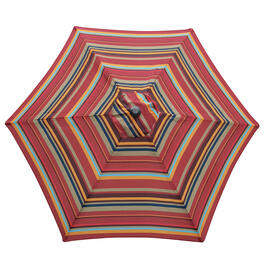 7.5ft. Hand Crank & Tilt Stripe Patio Umbrella