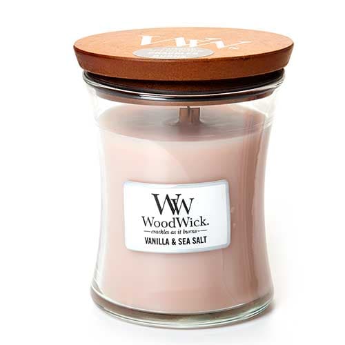 WoodWick&#40;R&#41; 9.7oz. Vanilla Sea Salt Jar Candle - image 