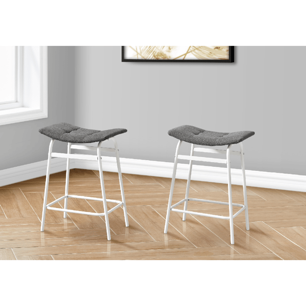 Monarch Specialties Modern Counter Height Barstool - Set Of 2 - image 