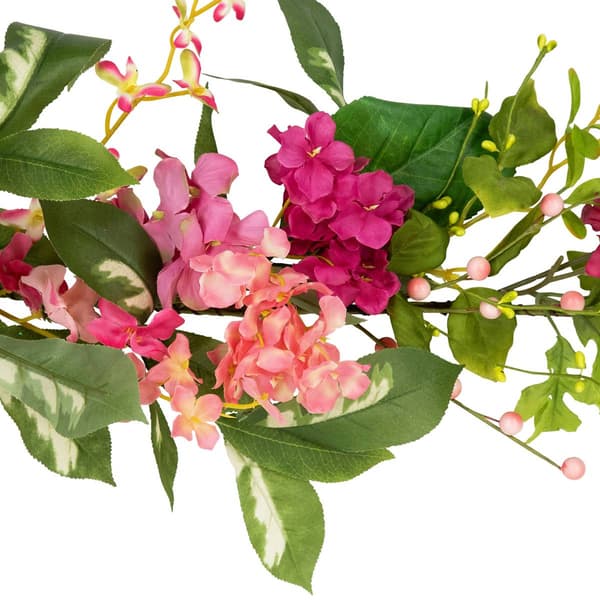 Northlight Seasonal Artificial Leafy Hydrangea Spring Garland