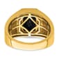 Mens Gentlemen&#8217;s Classics&#8482; 14kt. Gold Onyx Greek Key Ring - image 5