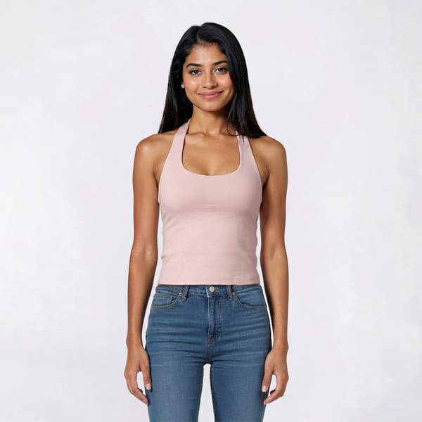 Juniors Derek Heart Double Layer Halter Top - image 