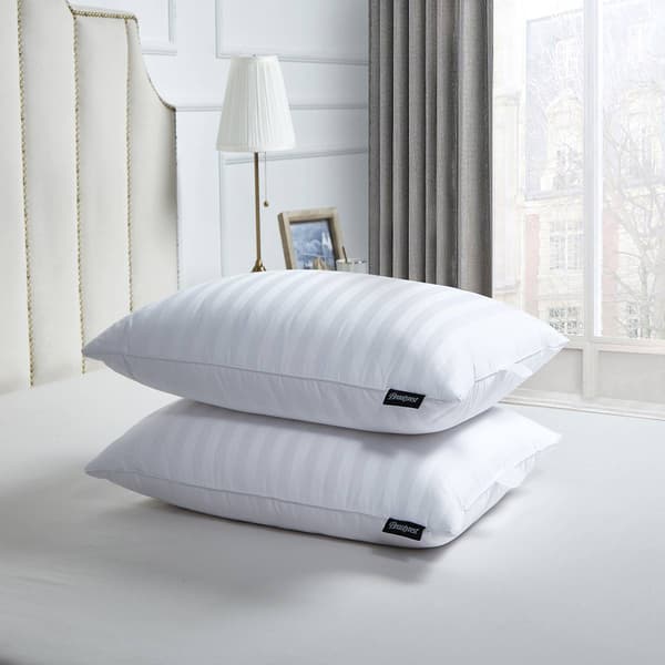 Beautyrest&#40;R&#41; Medium Firm 500TC 2pk. Goose Feather Down Pillow - image 