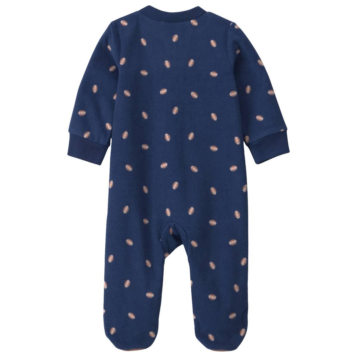 Baby Boy (NB-9M) Carter''s® Football Zip Sleep & Play Pajamas