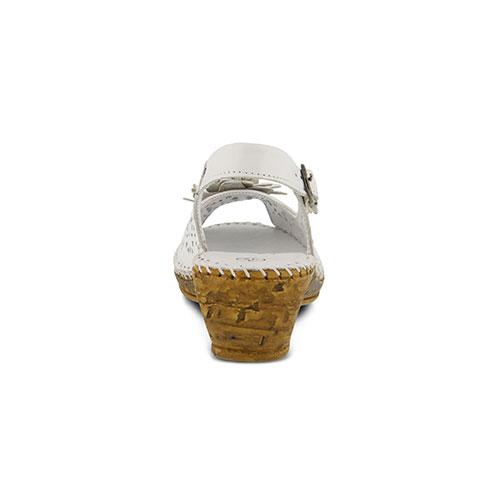 Womens Spring Step Belford Slingback Sandals – White