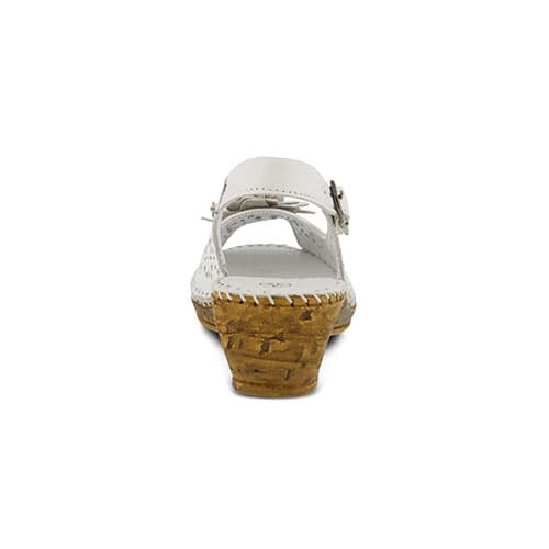 Womens Spring Step Belford Slingback Sandals – White