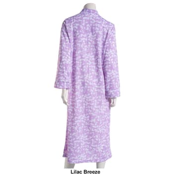 Womens Jasmine Rose 48in. Floral Blister Double Knit Zip Robe - Boscov's