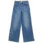 Girls (7-14) YMI(R) Distressed Teddy Bear Wide Leg Jeans - image 1