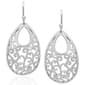 Gianni Argento Oval Filigree Drop Earrings - image 1
