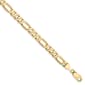 Mens Gold Classics&#40;tm&#41; 5.25mm. 14k Gold Flat Figaro Chain Bracelet - image 1