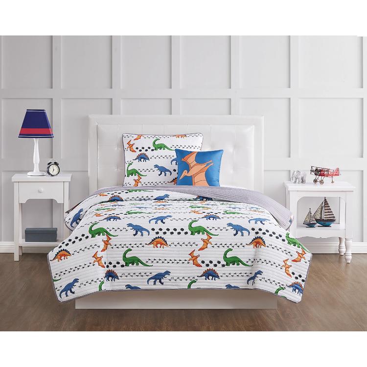 My World Dino Tracks Quilt Set