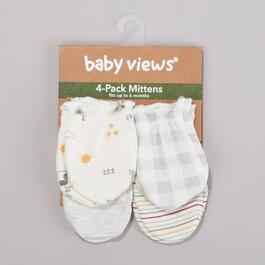 Baby Boy &#40;NB-6M&#41; baby views&#40;R&#41; 4pk. Farm/Print Mittens